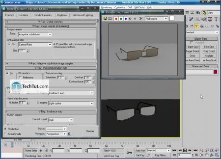 Tutorial Create 3D glasses model in max part 4 10