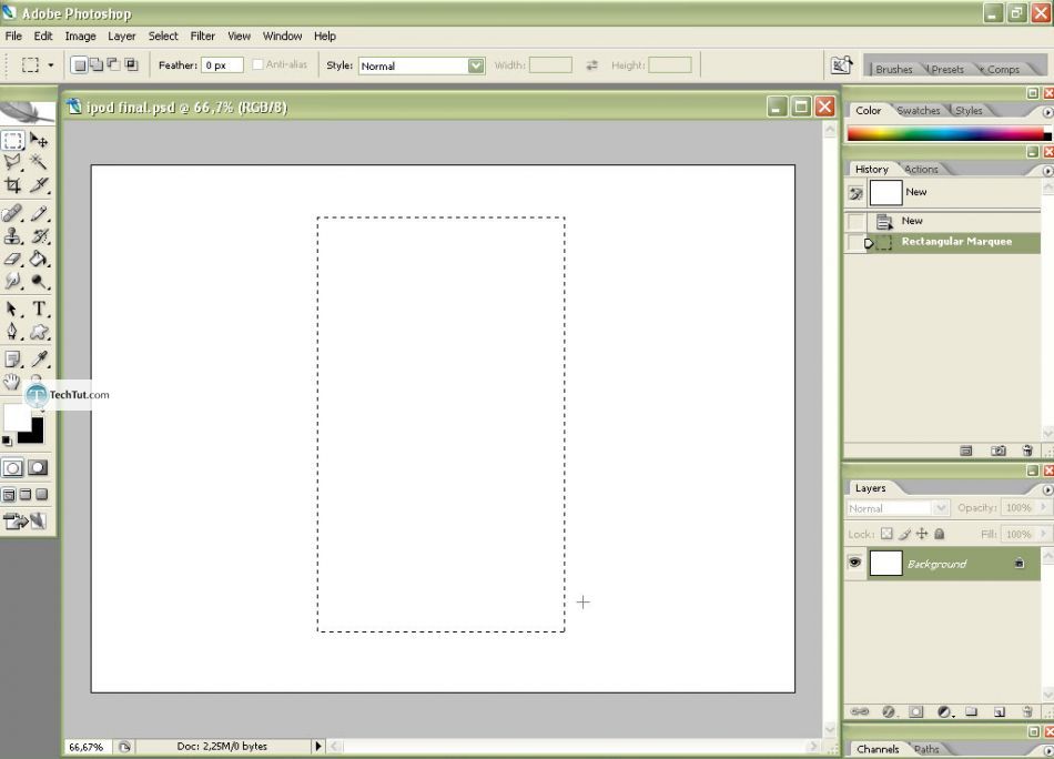 Create realistic iPod in Photoshop
