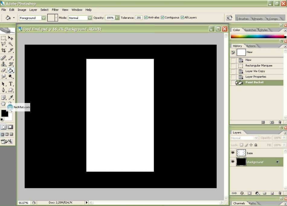 Create realistic iPod in Photoshop