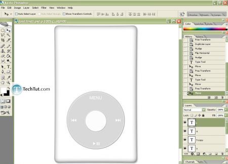 Tutorial Create iPod using Photoshop part 2 9