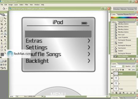 Tutorial Create iPod using Photoshop part 4 1