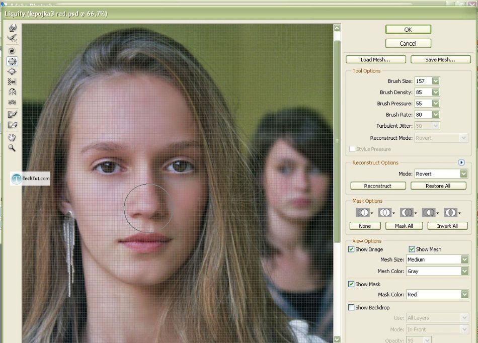 Photo retouch add makeup and create clear face in Photoshop
