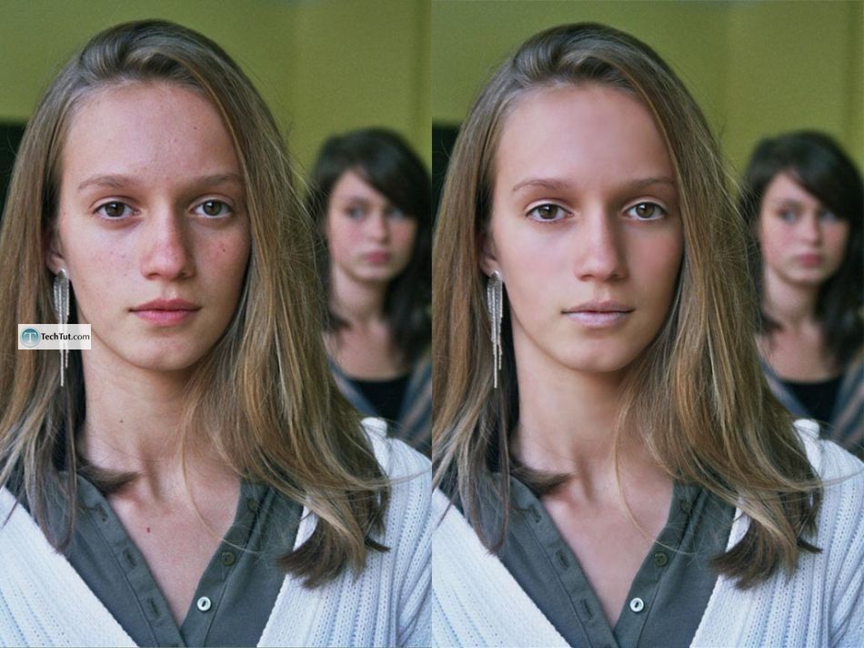 Photo retouch add makeup and create clear face in Photoshop