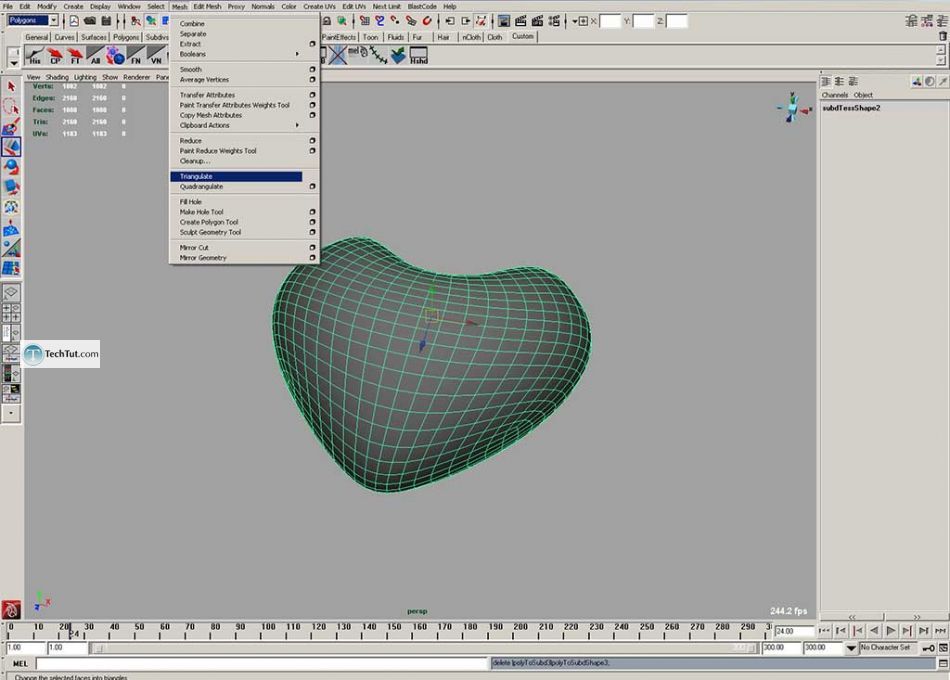 Create 3D heart in Maya
