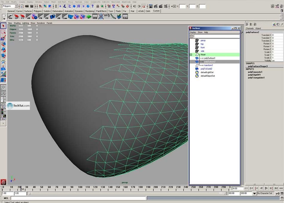 Create 3D heart in Maya