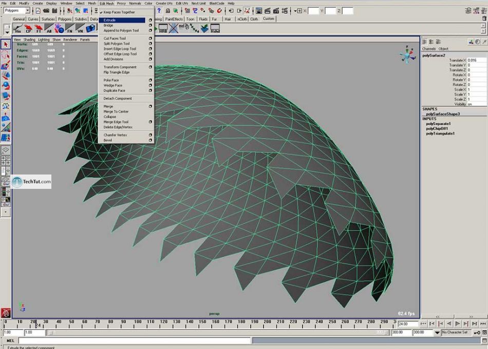 Create 3D heart in Maya