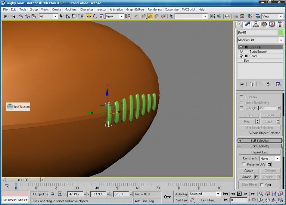 Rugby ball - American football ball 3d model