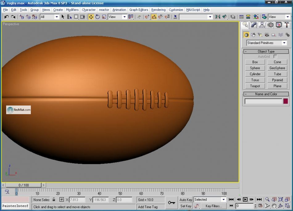 Rugby ball - American football ball 3d model