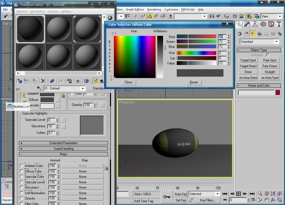 Rugby ball - American football ball 3d model