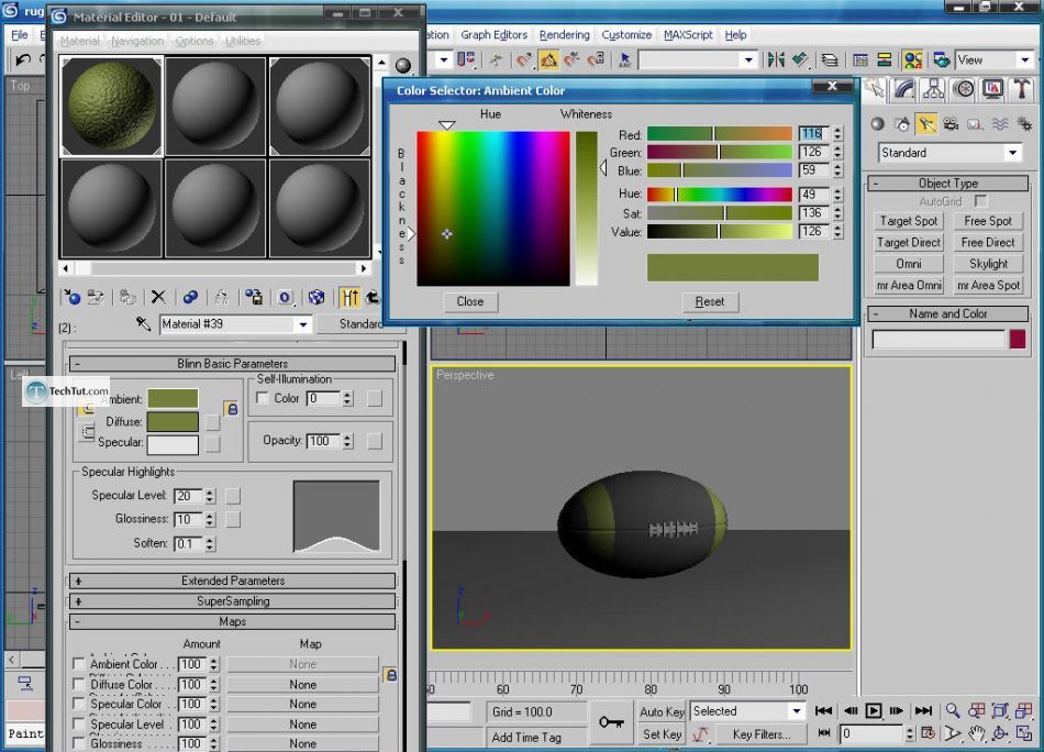 Rugby ball - American football ball 3d model