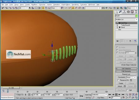 Tutorial Create ball for american football part 3 4