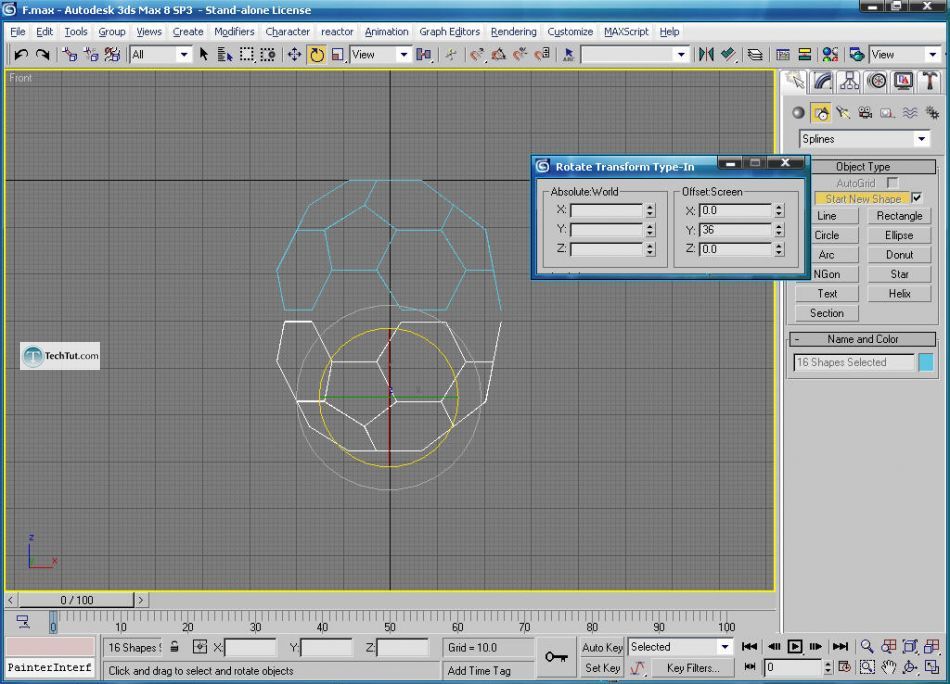 Create a soccer ball in 3D studio max