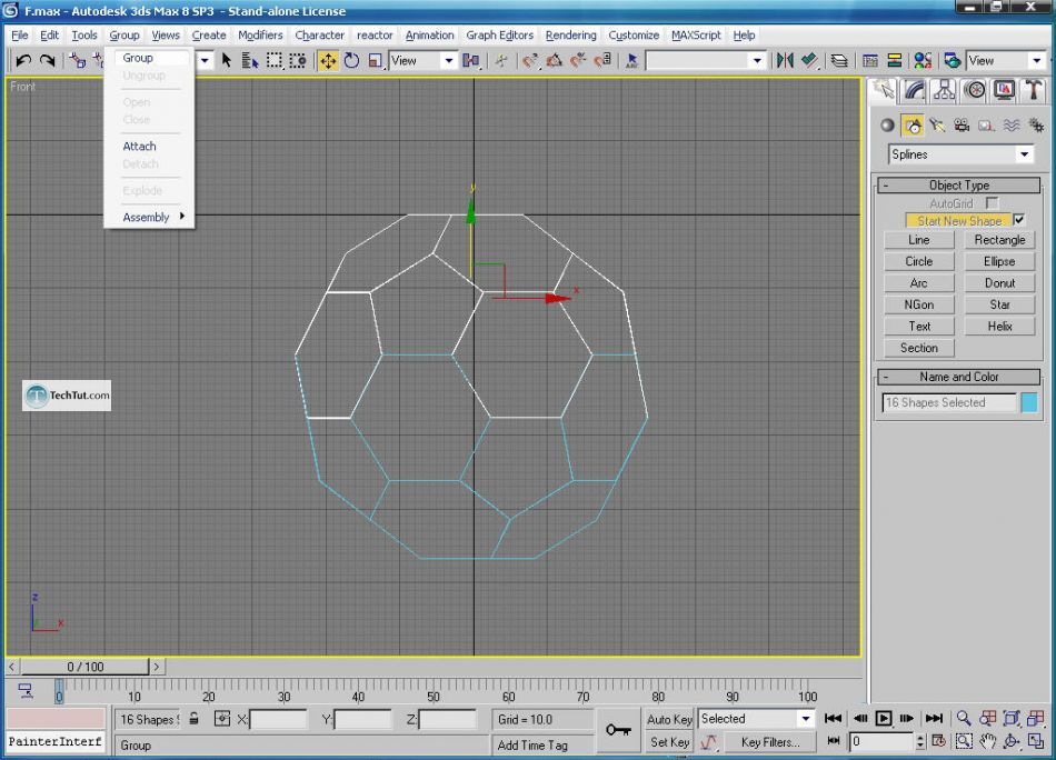 Create a soccer ball in 3D studio max