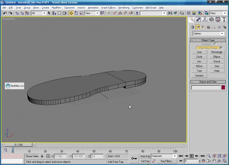 Create 3D sandal model