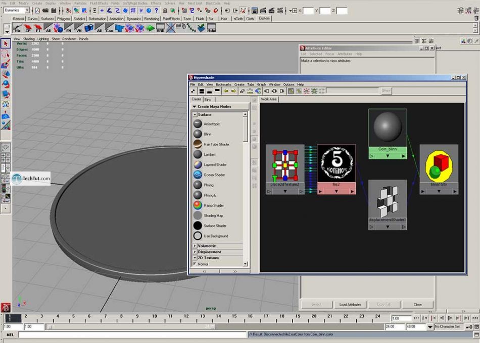 How to create a coin using maya