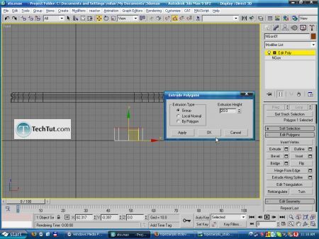 Tutorial Create a model of modern kitchen table 3