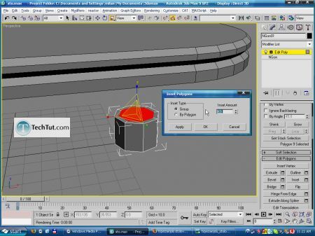 Tutorial Create a model of modern kitchen table 4