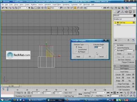Tutorial Create a model of modern kitchen table 5