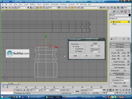 Tutorial Create a model of modern kitchen table 9