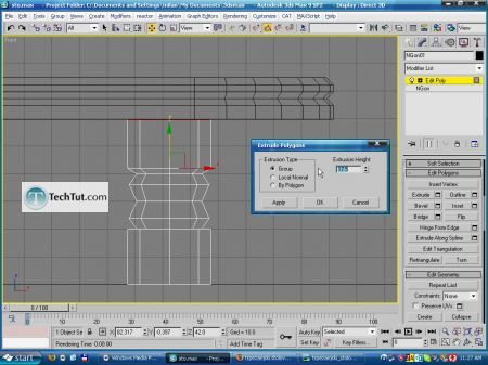 Tutorial Create a model of modern kitchen table 10