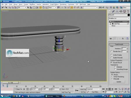 Tutorial Create a model of modern kitchen table 12