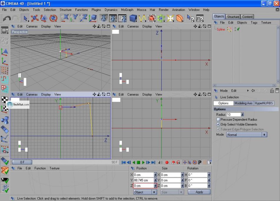 How to create a cream tube in Cinema 4D