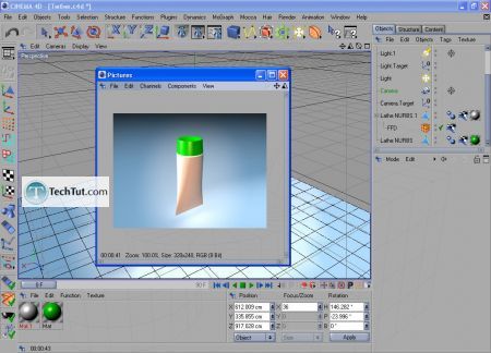 Tutorial Final render of a cream tube 9