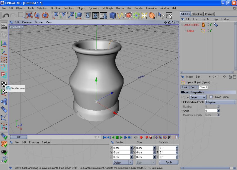 How to create a jug in Cinema 4D