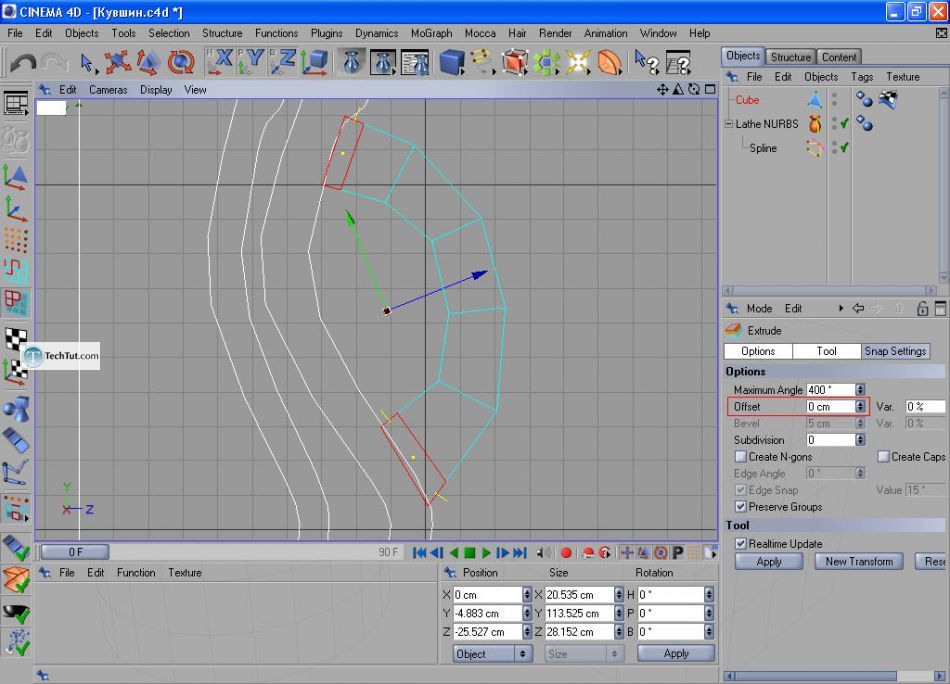 How to create a jug in Cinema 4D