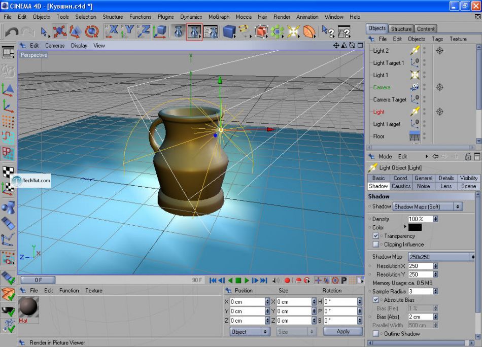 How to create a jug in Cinema 4D