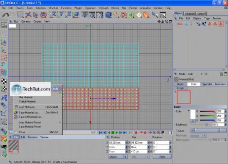 Tutorial Use materials for the flag 2