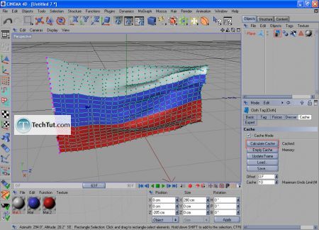 Tutorial Finalize creating the flag and render 5