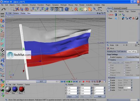 Tutorial Finalize creating the flag and render 6