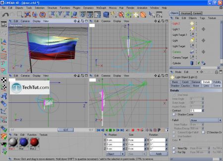 Tutorial Finalize creating the flag and render 7