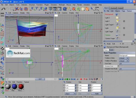 Tutorial Finalize creating the flag and render 8