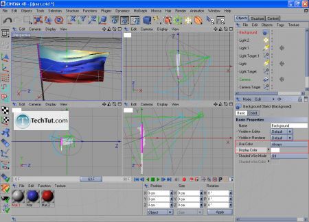 Tutorial Finalize creating the flag and render 9