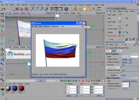 Tutorial Finalize creating the flag and render 13