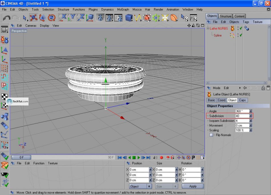 How to create a sugar bowl in Cinema 4D