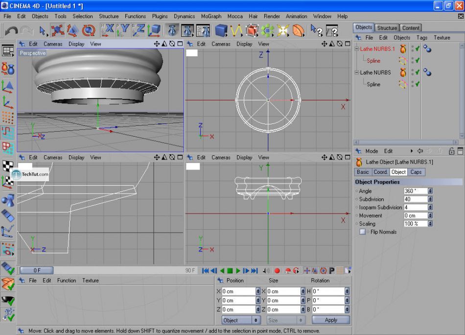 How to create a sugar bowl in Cinema 4D